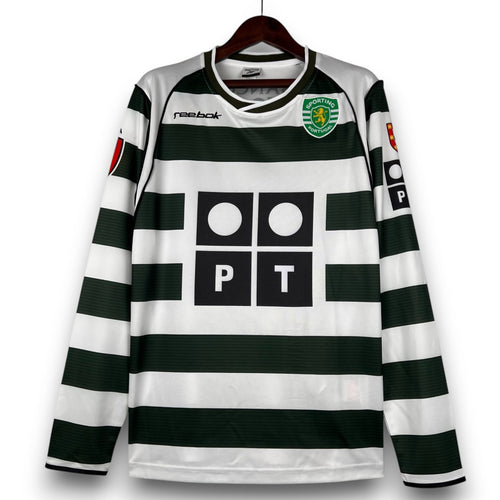 Camiseta Sporting de Lisboa 2001–2002 Titel – Manga Larga