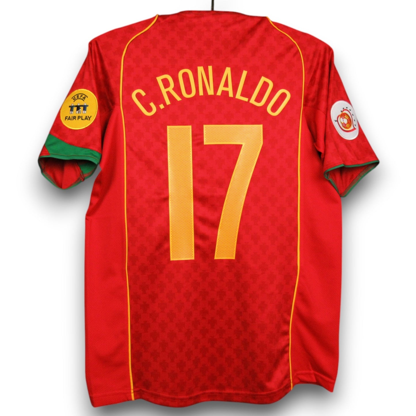 Camiseta Portugal 2004 Titular Final Eurocopa C.Ronaldo 17