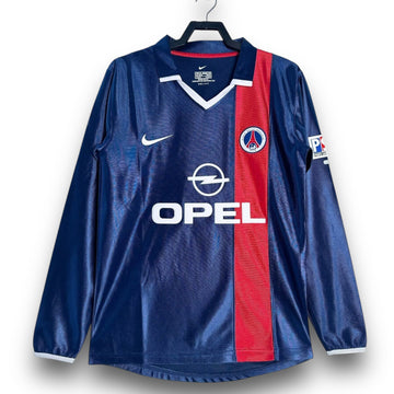 Camiseta Paris Saint-Germain 2001-2002 Titular Manga Larga