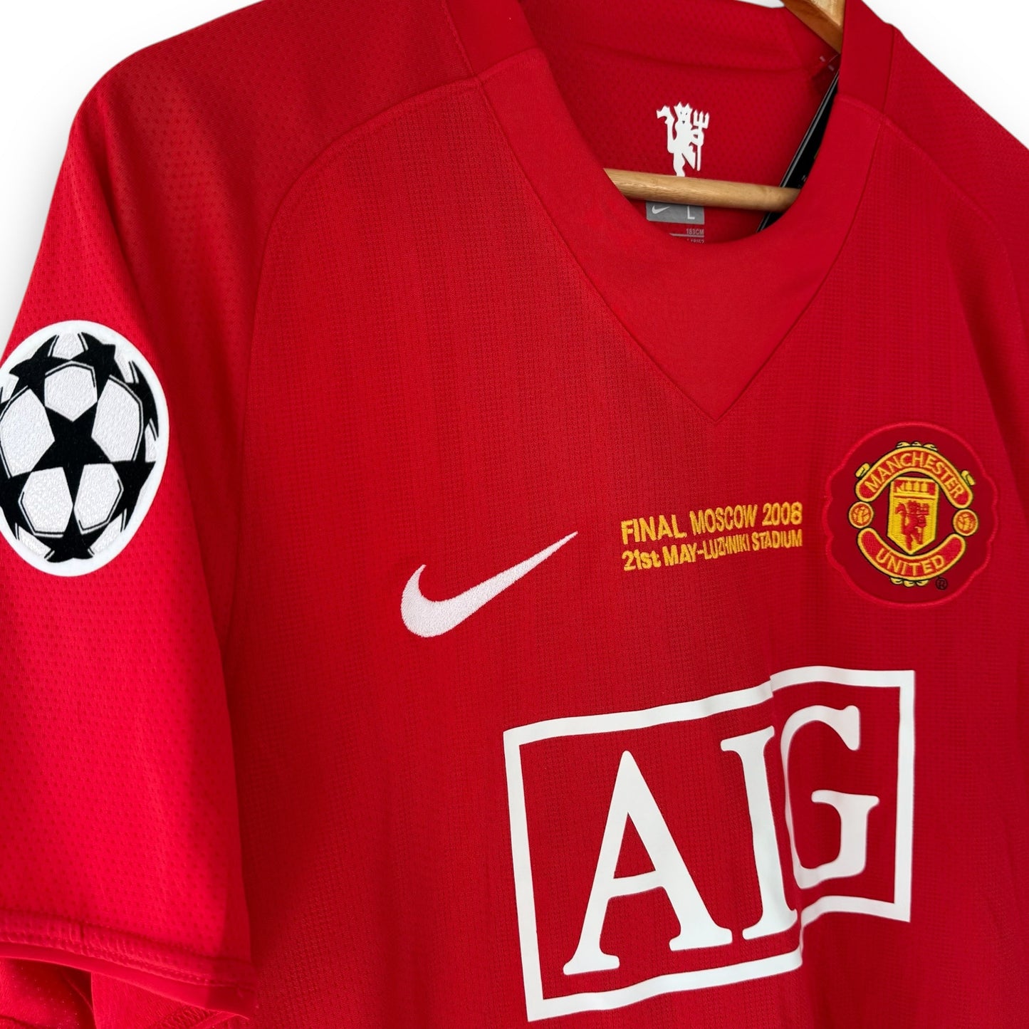 Camiseta Manchester United 2007-2008 Titular Final UCLFinal UCL