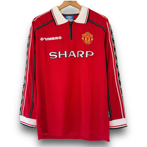 Camiseta Manchester United 1998-1999 Titular Manga Larga