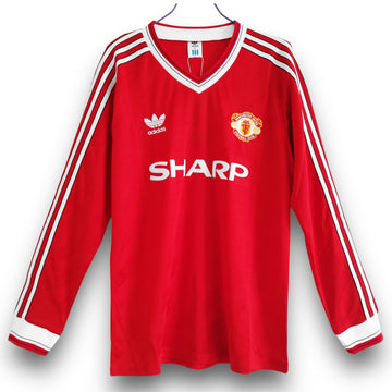Camiseta Manchester United 1986-1988 Titular Manga Larga