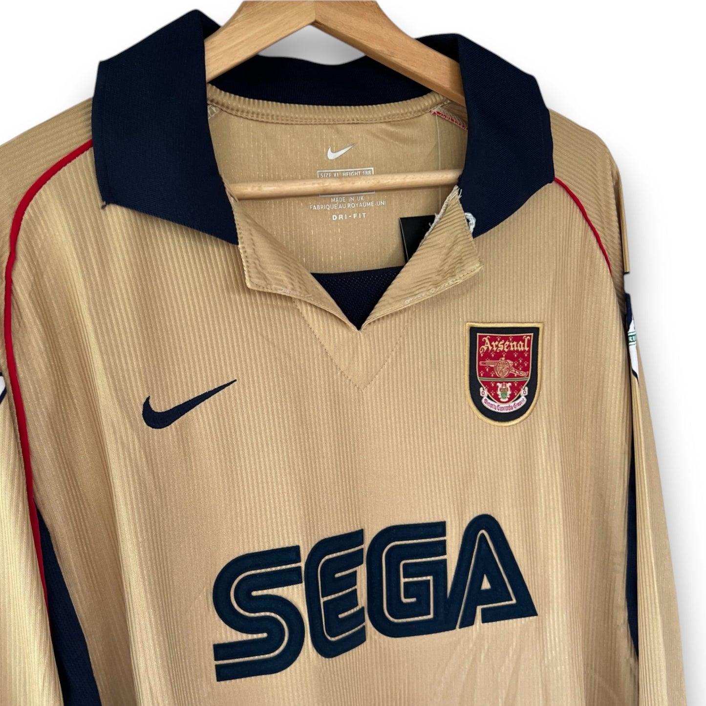 Camiseta Arsenal 2001-2002 Visitante Manga Larga