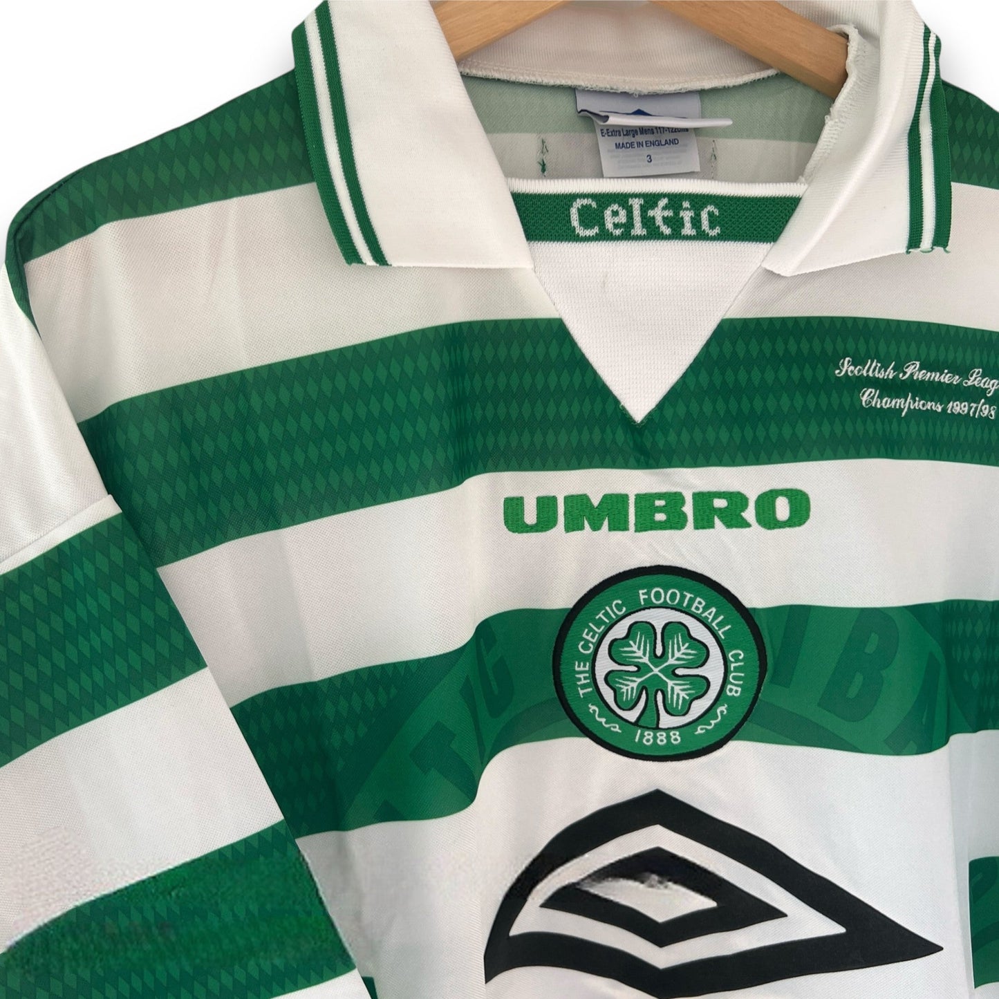 Camiseta Celtic 1997-1998 Titel Campeón