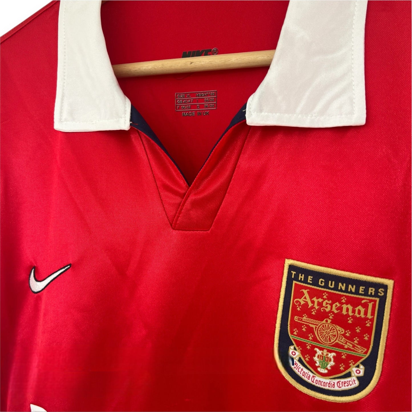 Camiseta Arsenal 1998 Titular Manga Larga