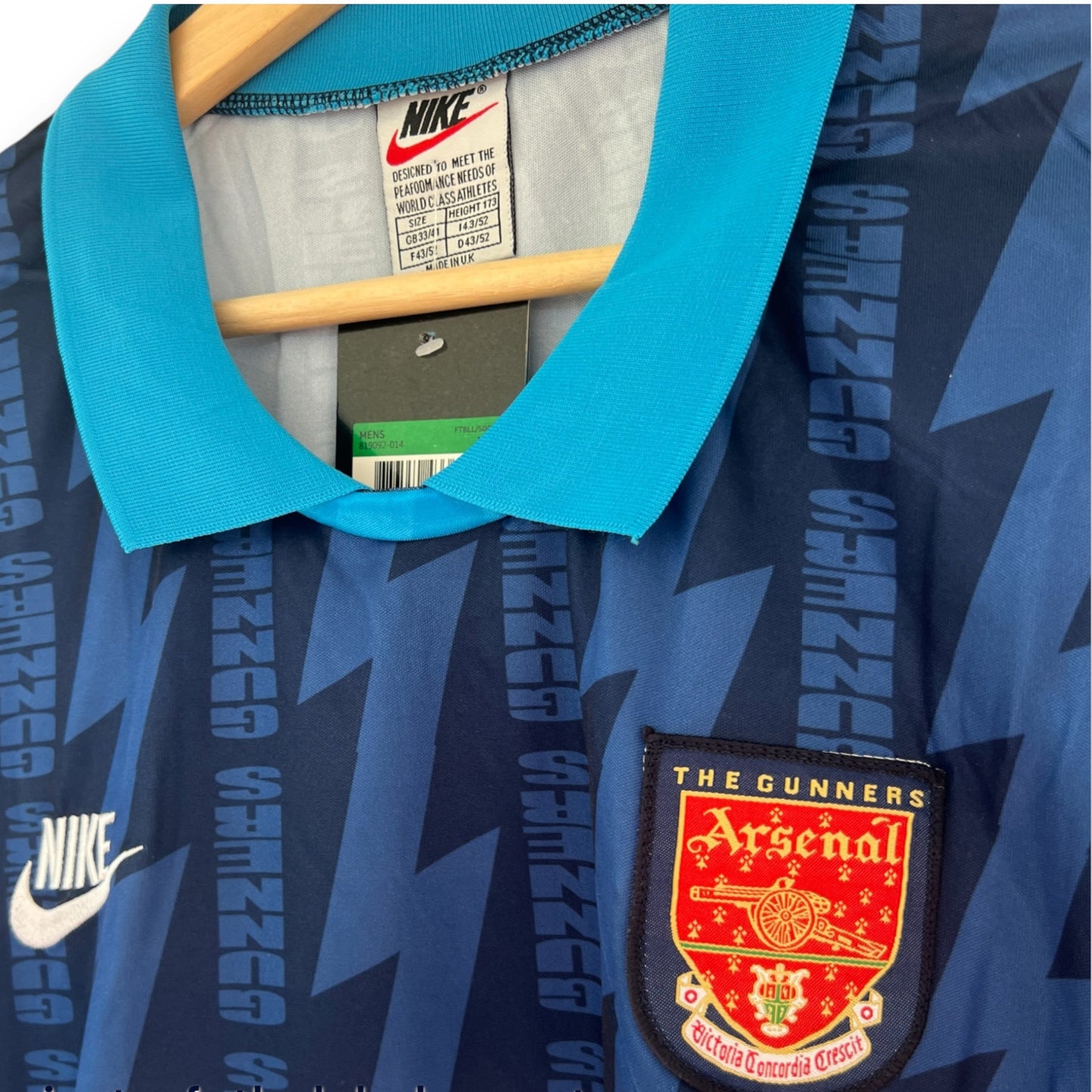 Camiseta Arsenal 1994-1995 Visitante
