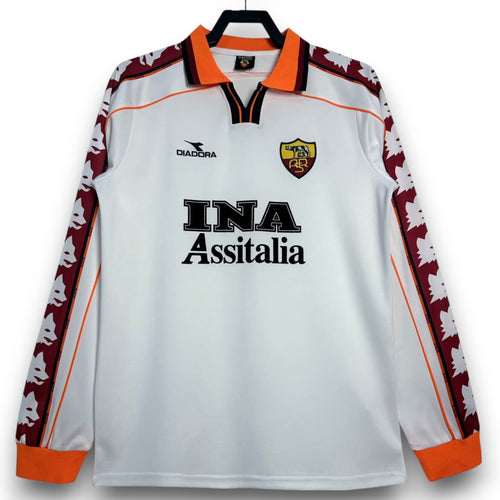 Camiseta AS Roma 1998-1999 Visitante Manga Larga