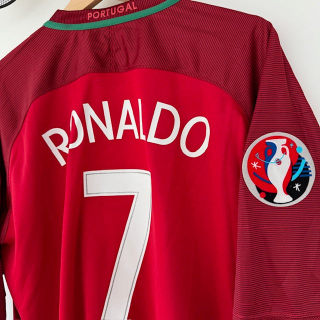 Camiseta Portugal 2016 Titular Manga Larga