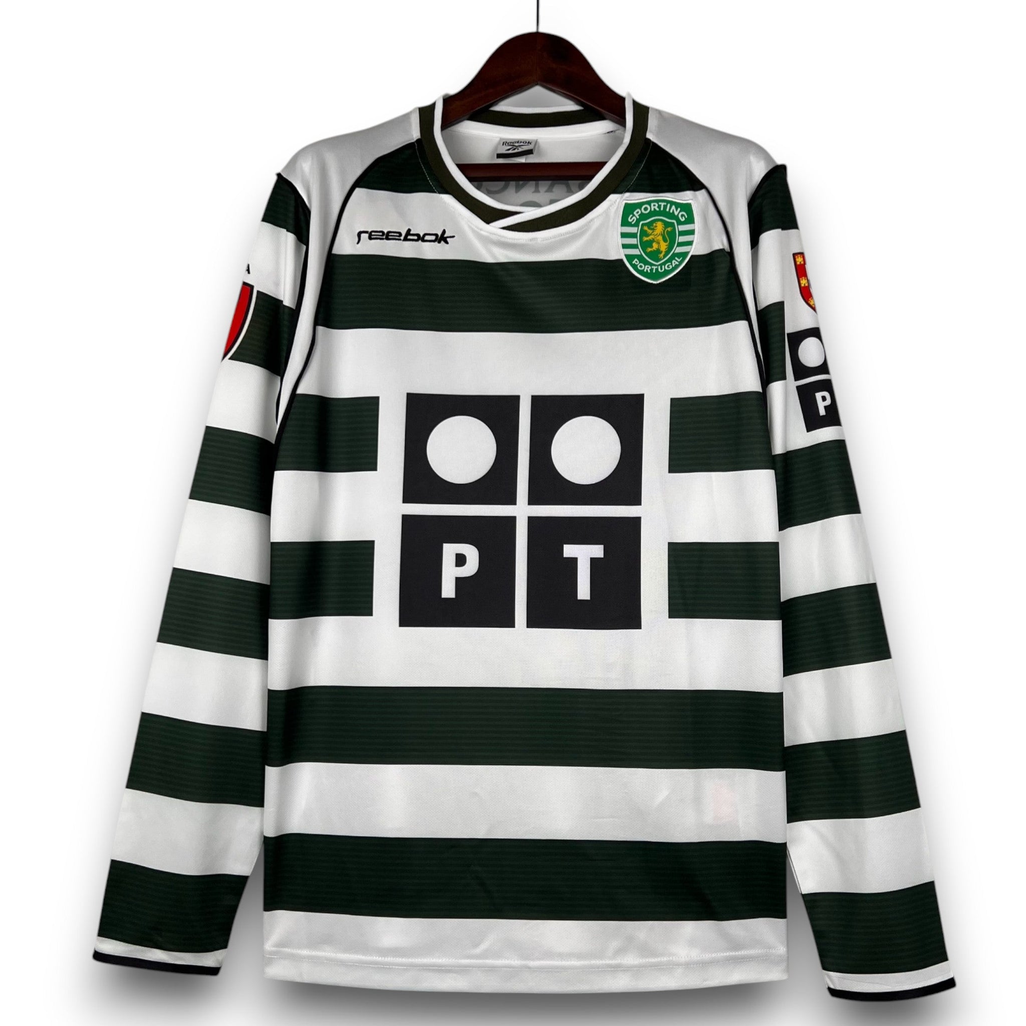 Camiseta Sporting de Lisboa 2001-2002 Titular - Manga Larga