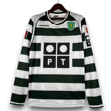 Camiseta Sporting de Lisboa 2001-2002 Titular - Manga Larga