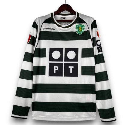 Camiseta Sporting de Lisboa 2001–2002 Titel – Manga Larga