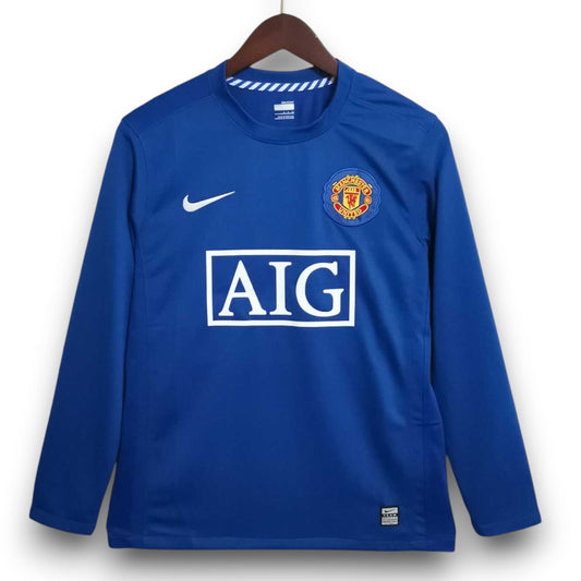 Camiseta Manchester United 2008-2009 Alternativa Manga Larga
