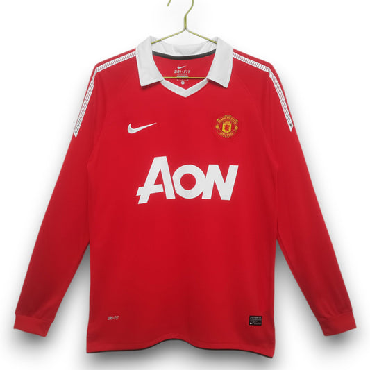 Camiseta Manchester United 2010-2011 Titular Manga Larga