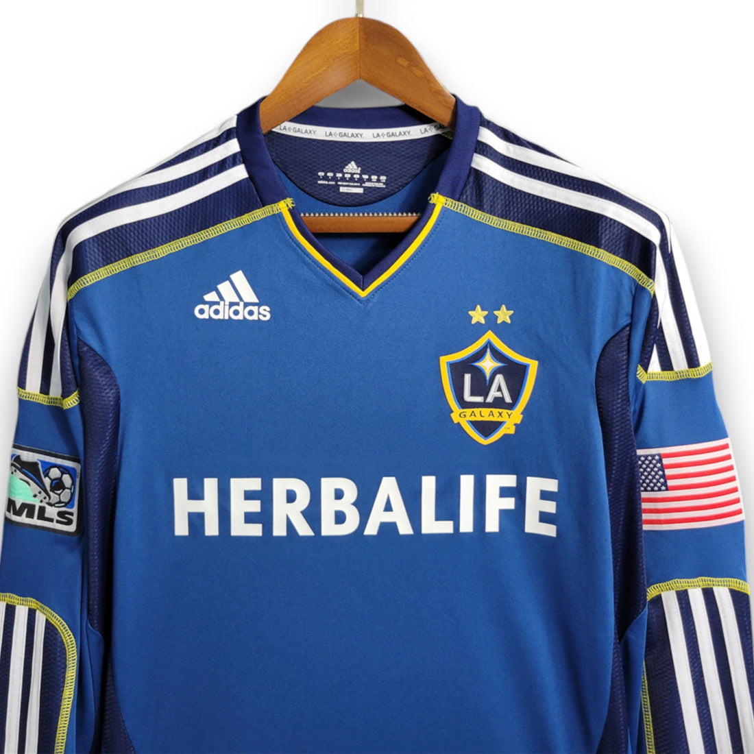 Camiseta LA Galaxy 2011-2012 Visitante Manga Larga