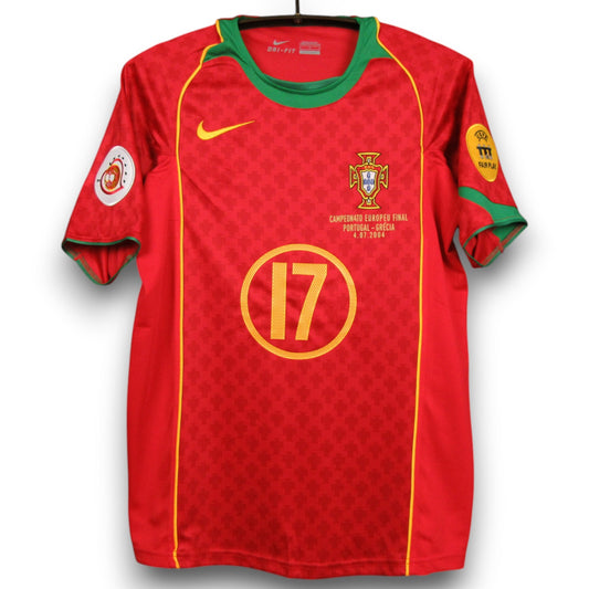 Camiseta Portugal 2004 Titular Final Eurocopa