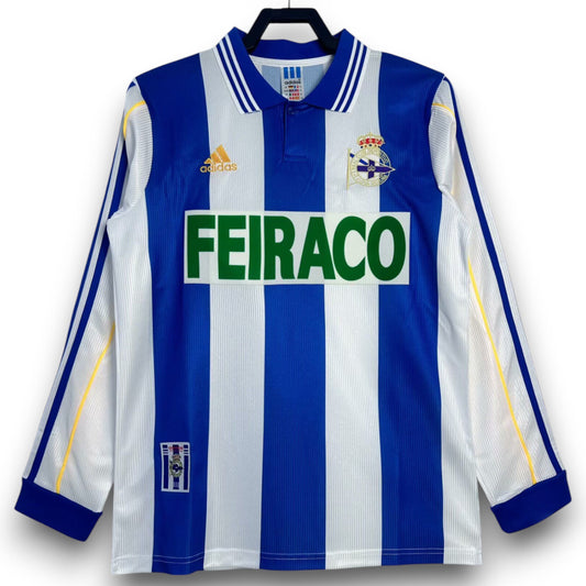 Camiseta Deportivo La Coruña 1994-1995 Titel Manga Larga