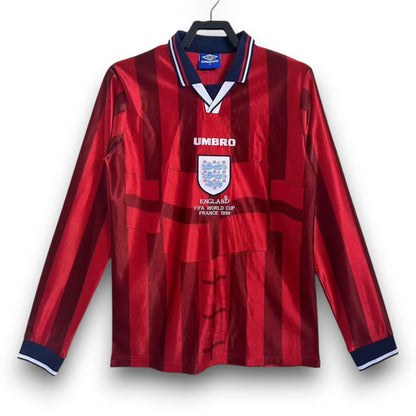 Maillot Angleterre 1998 Extérieur Manches Longues