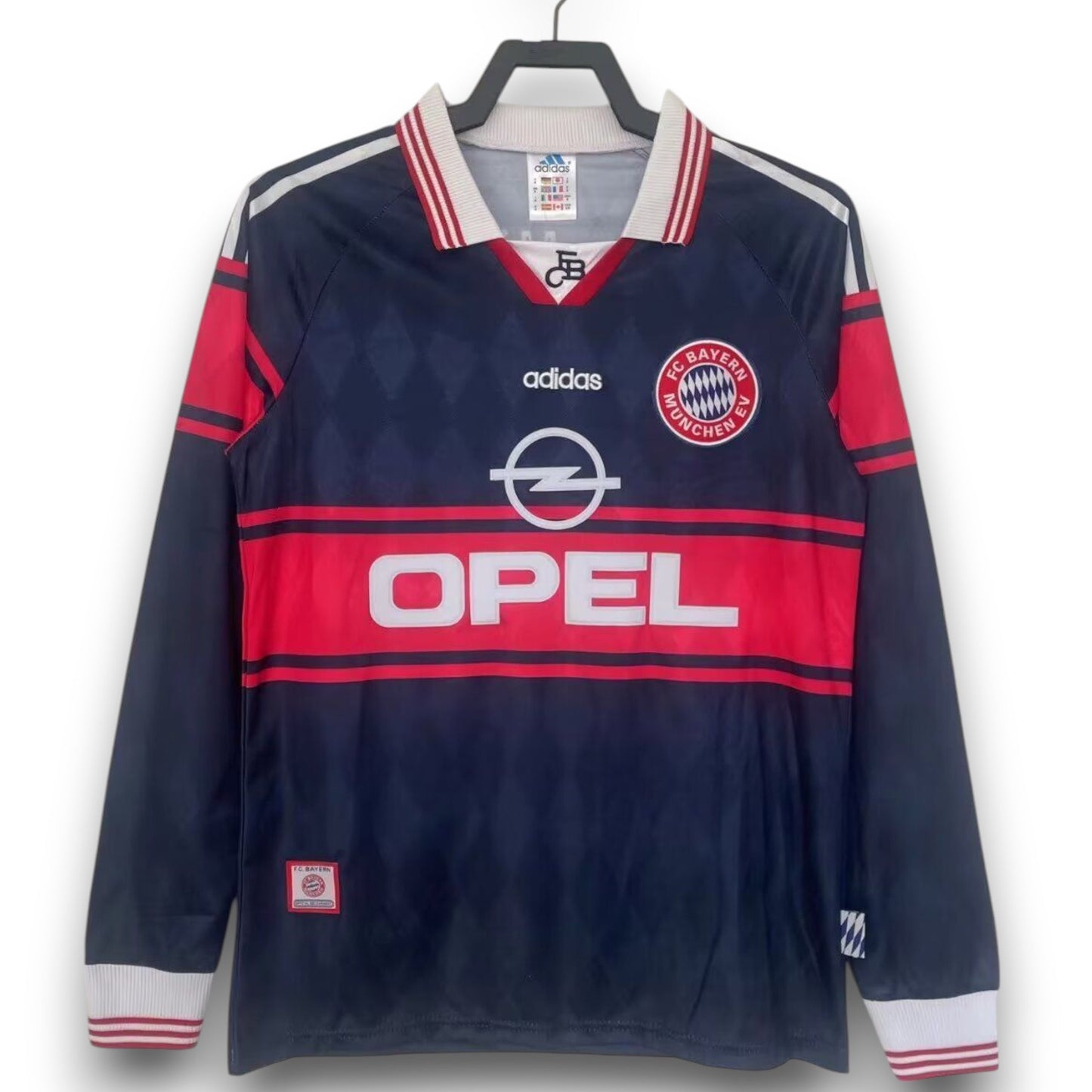 Camiseta Bayern München 1997-1998 Titular Manga Larga