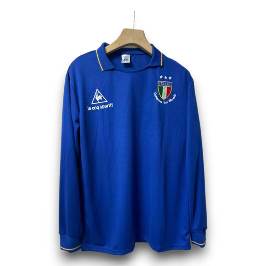 Camiseta Italia 1982 Titular Manga Larga
