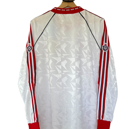 Camiseta Manchester United 1990-1991 Visitante Manga Larga Campeones Europa