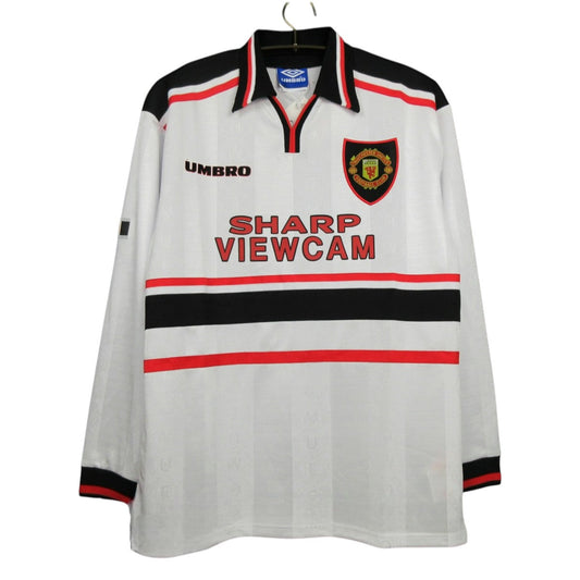 Camiseta Manchester United 1997-1999 Visitante Manga Larga