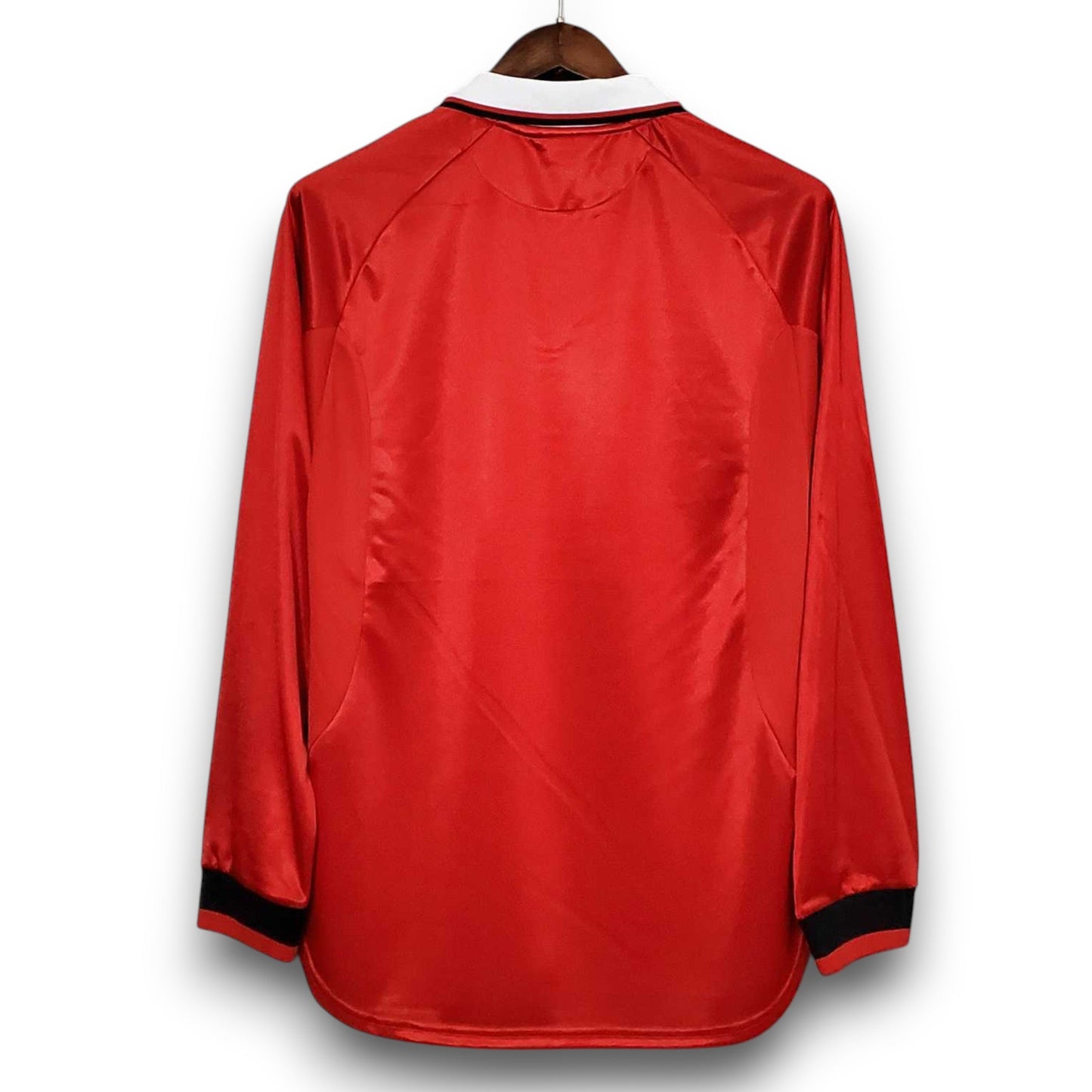 Camiseta Manchester United 1999-2000 Titular Final UCL Manga Larga