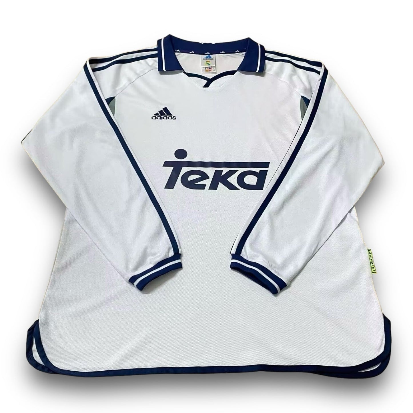 Maillot Real Madrid 2000-2001 Domicile Manches Longues