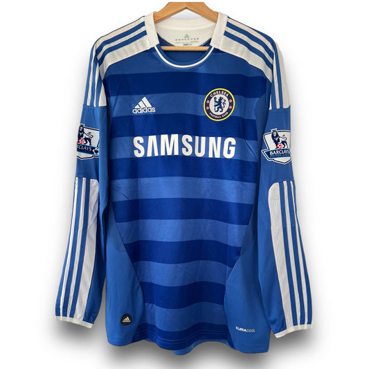 Camiseta Chelsea 2011-2012 Titular Manga Larga