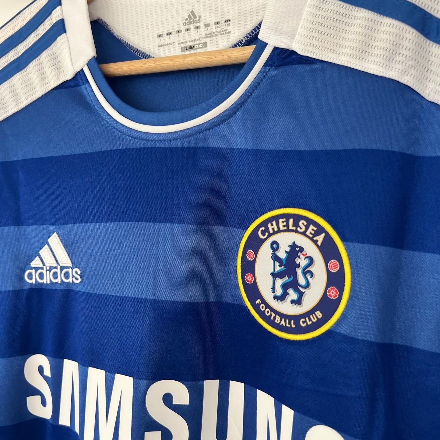 Camiseta Chelsea 2011-2012 Titular Manga Larga