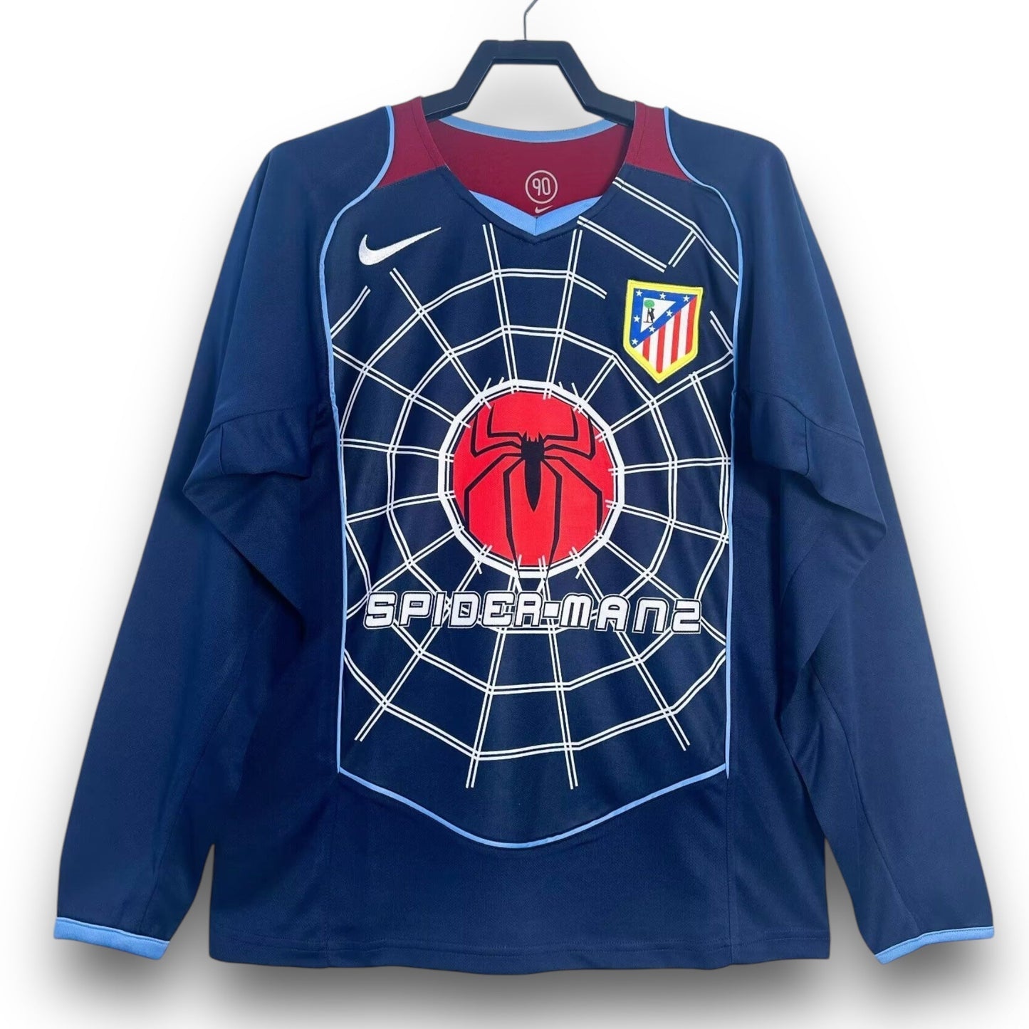 Camiseta Atletico de Madrid 2004-2005 Visitante SPIDER-MAN Manga Larga