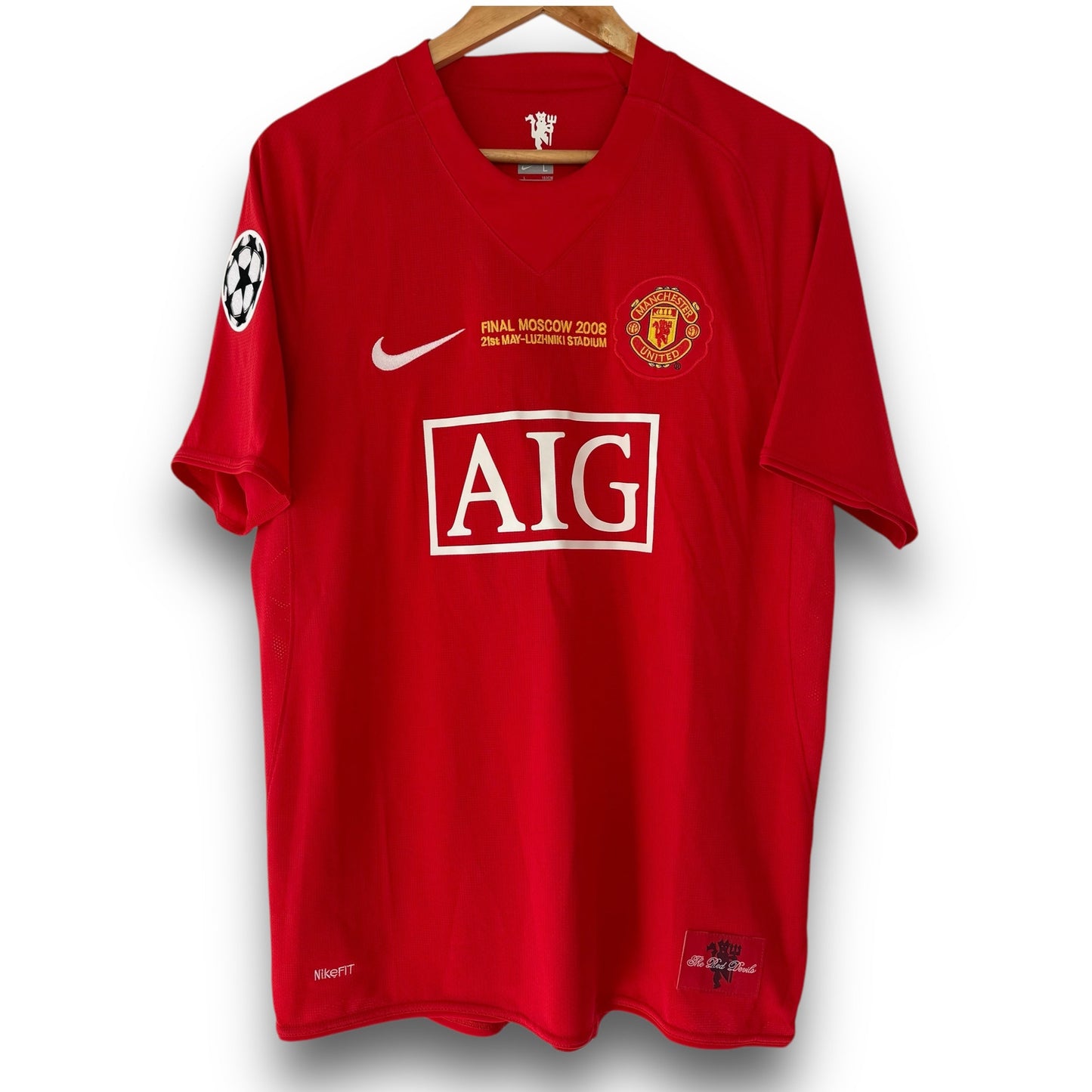 Camiseta Manchester United 2007-2008 Titular Final UCLFinal UCL