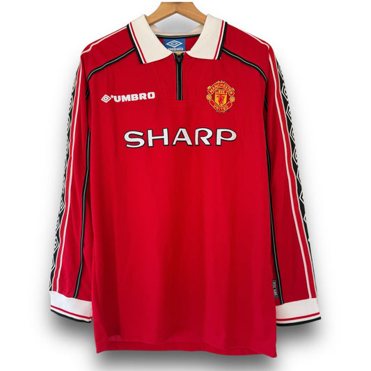 Camiseta Manchester United 1998-1999 Titular Manga Larga