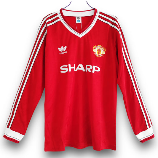 Camiseta Manchester United 1986-1988 Titular Manga Larga