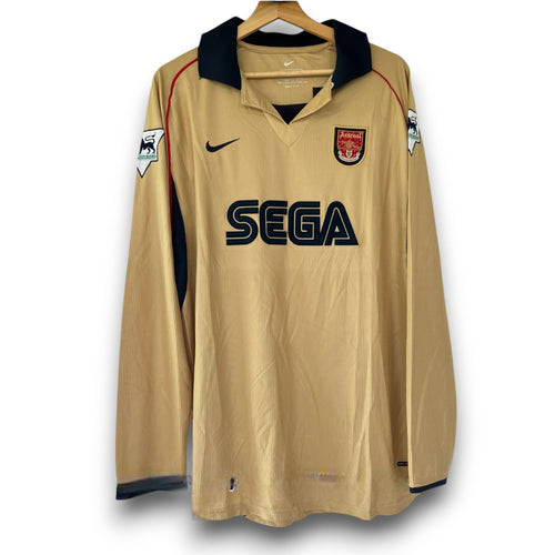 Camiseta Arsenal 2001-2002 Visitante Manga Larga