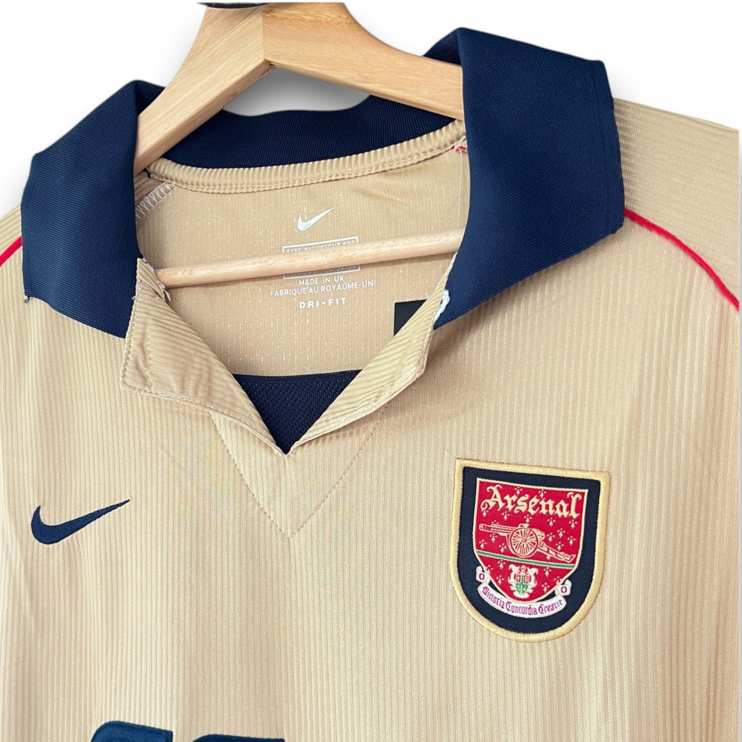 Camiseta Arsenal 2001-2002 Visitante Manga Larga