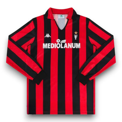 Camiseta AC Milan 1989-1990 Local Manga Larga
