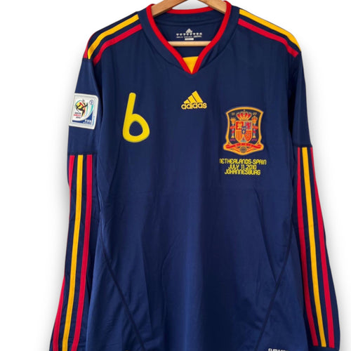 Maillot Espagne 2010 Extérieur - Manches Longues Iniesta 6