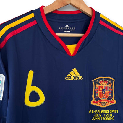 Maillot Espagne 2010 Extérieur - Manches Longues Iniesta 6