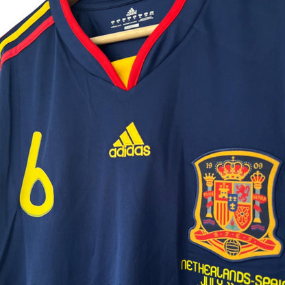 Maillot Espagne 2010 Extérieur - Manches Longues Iniesta 6