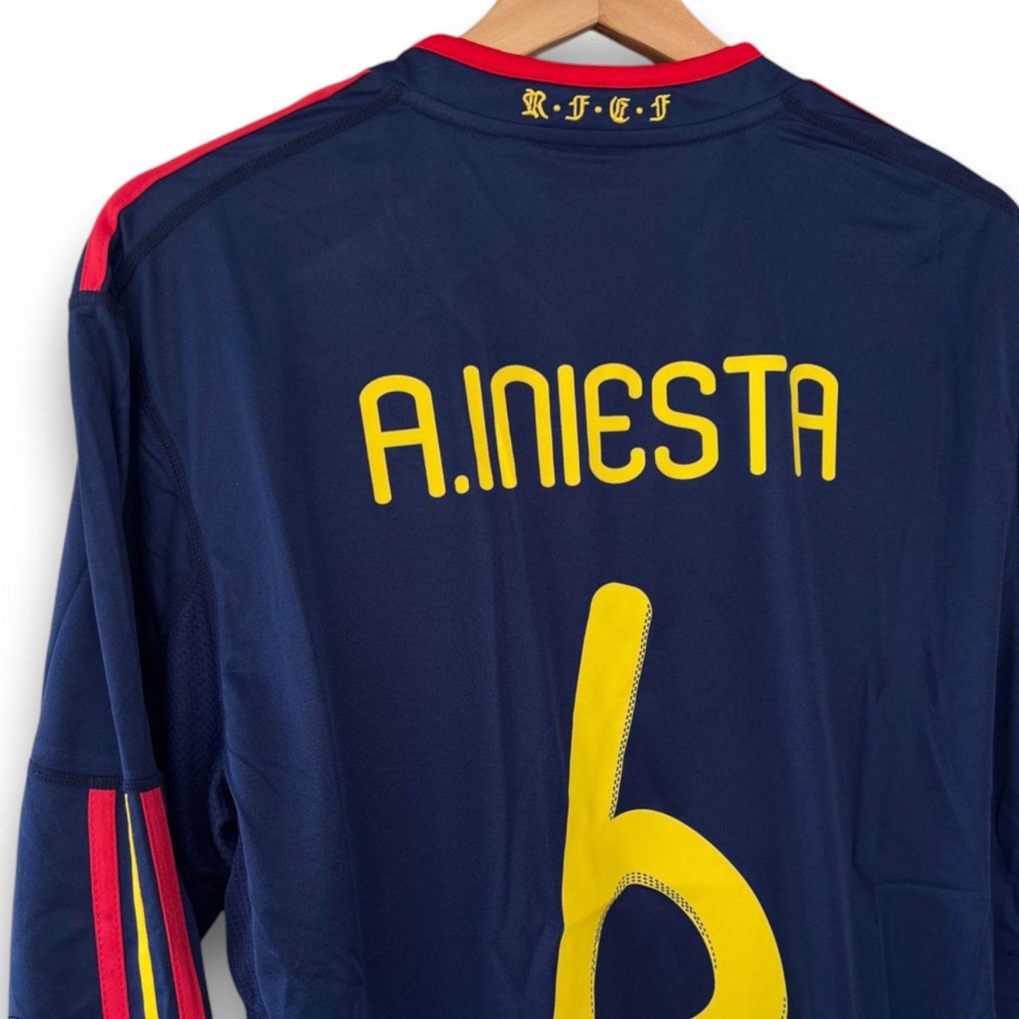 Maillot Espagne 2010 Extérieur - Manches Longues Iniesta 6