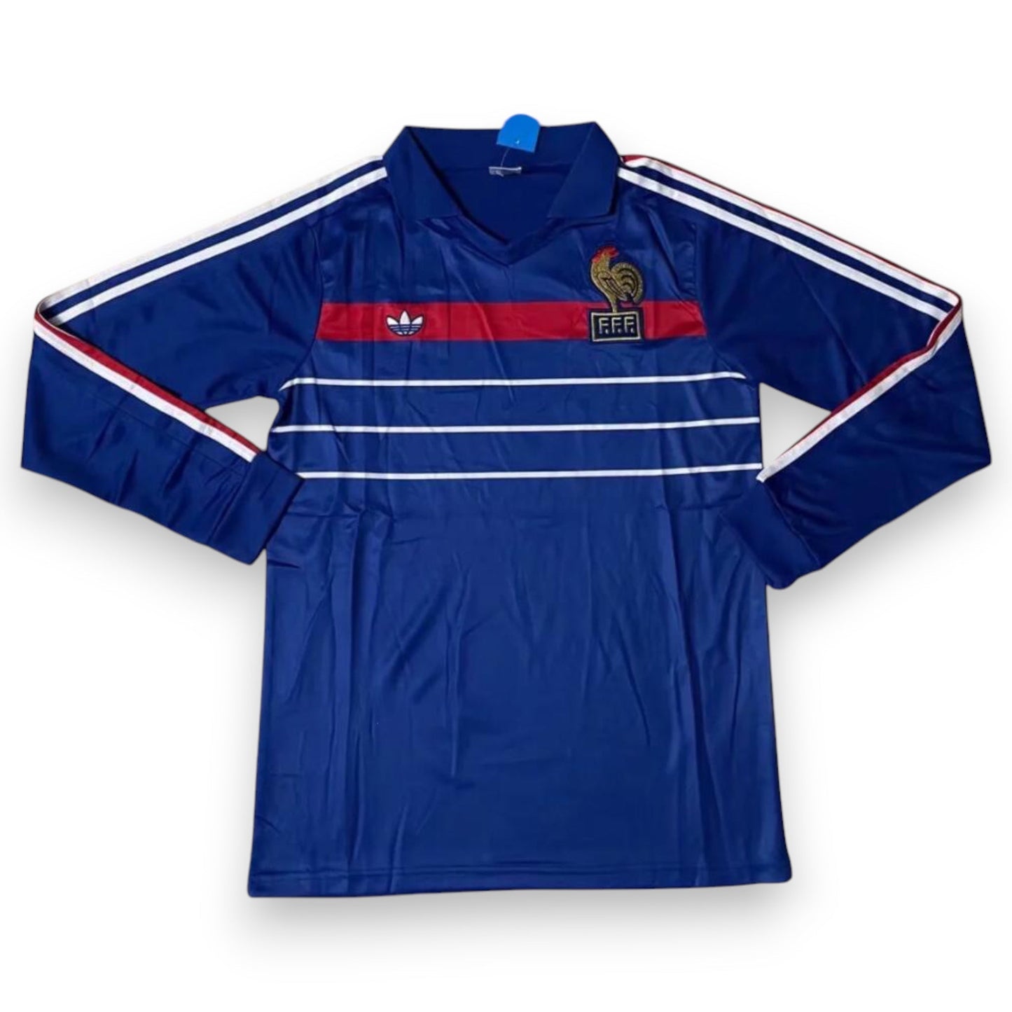 Frankreich Trikot 1984 Heim Langarm