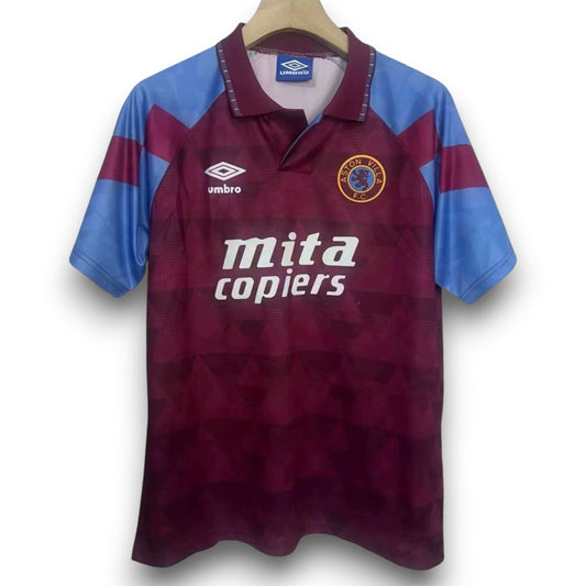 Camiseta Aston Villa 1990-1991 Titular