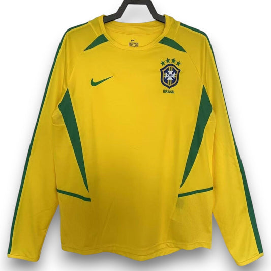 Camiseta Brasil 2002 Titular Manga Larga