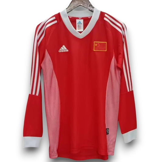 Camiseta China 2002 Titular Manga Larga