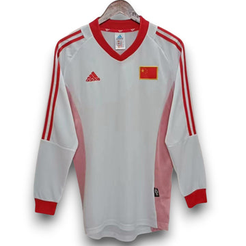 China 2002 Auswärts-Langarmtrikot