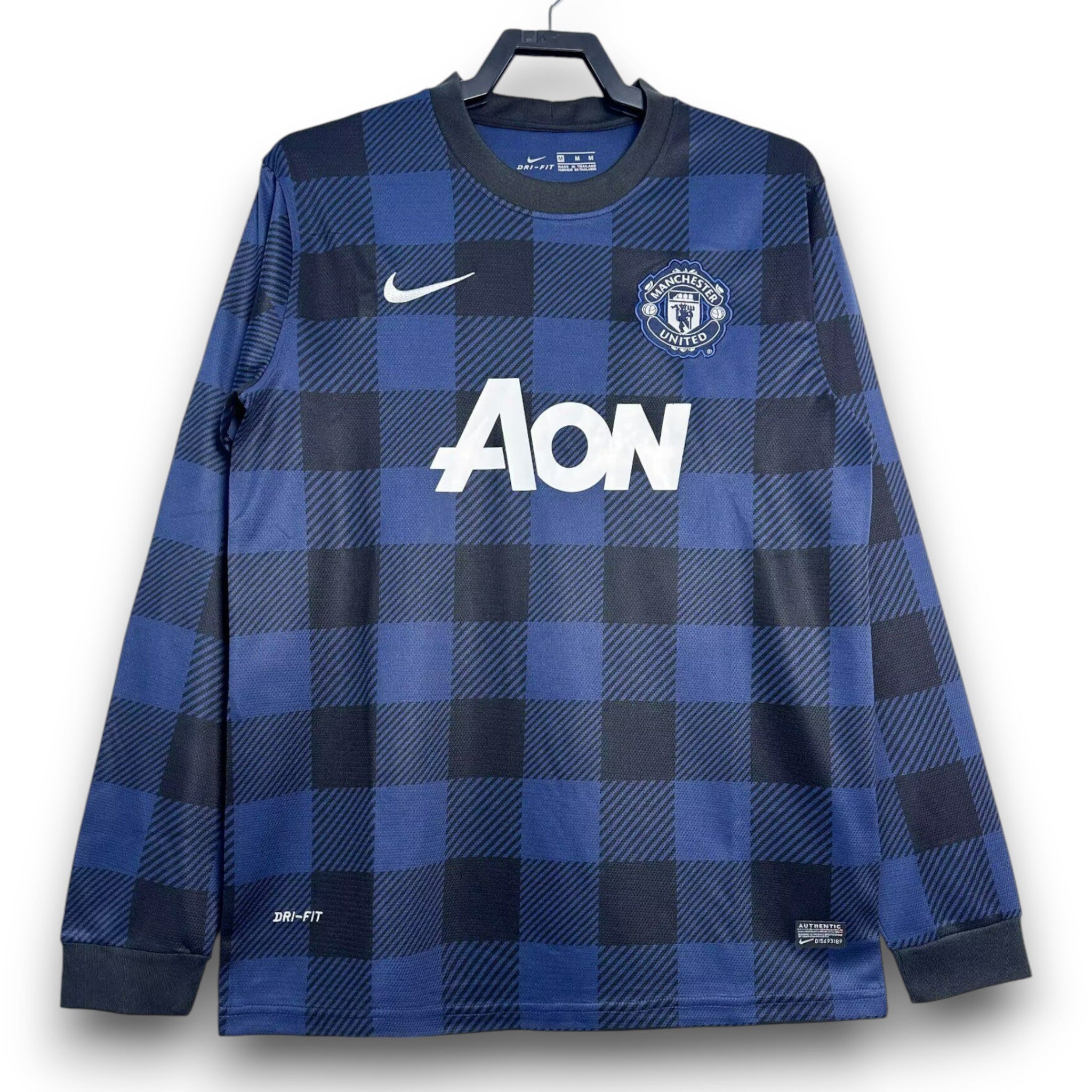Camiseta Manchester United 2013-2014 Visitante Manga Larga