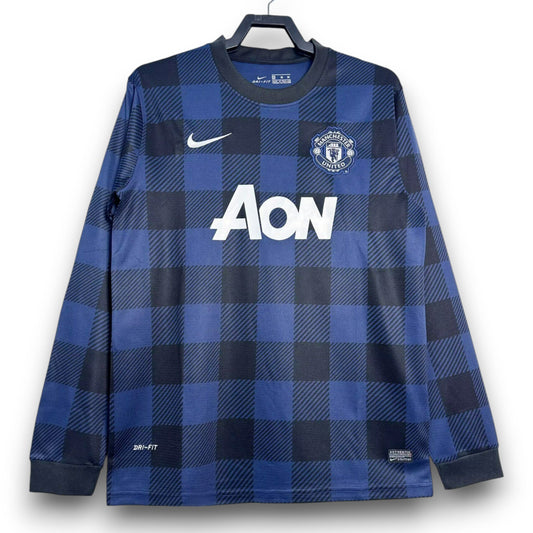 Camiseta Manchester United 2013-2014 Visitante Manga Larga