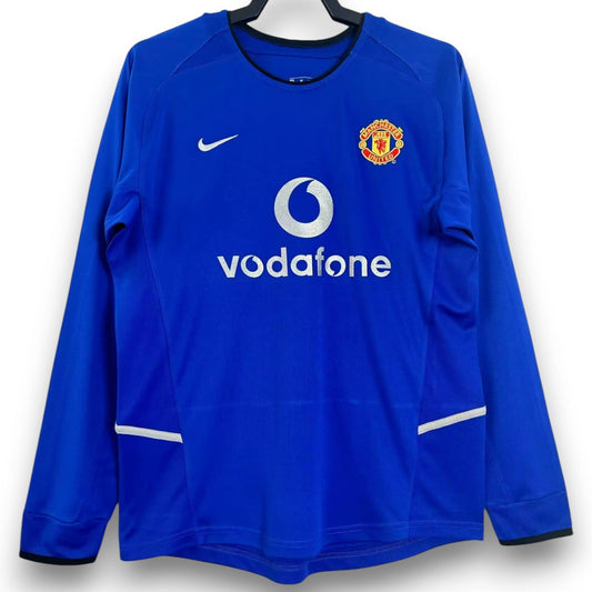 Camiseta Manchester United 2002-2003 Alternativa Manga Larga