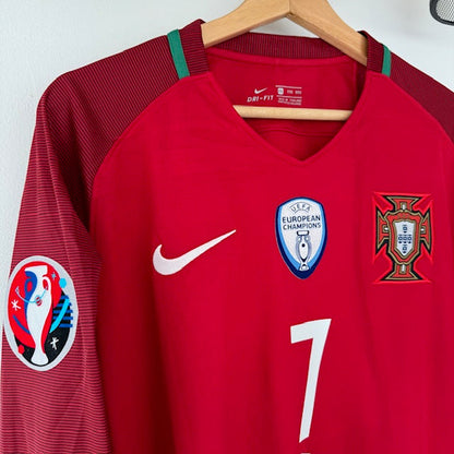 Camiseta Portugal 2016 Titular Manga Larga