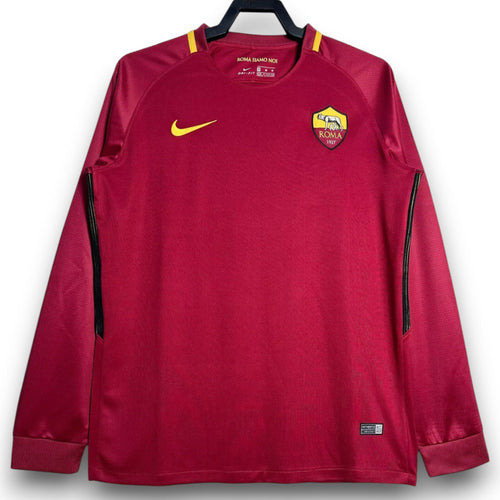 Camiseta AS Roma 2017-2018 Titular Manga Larga